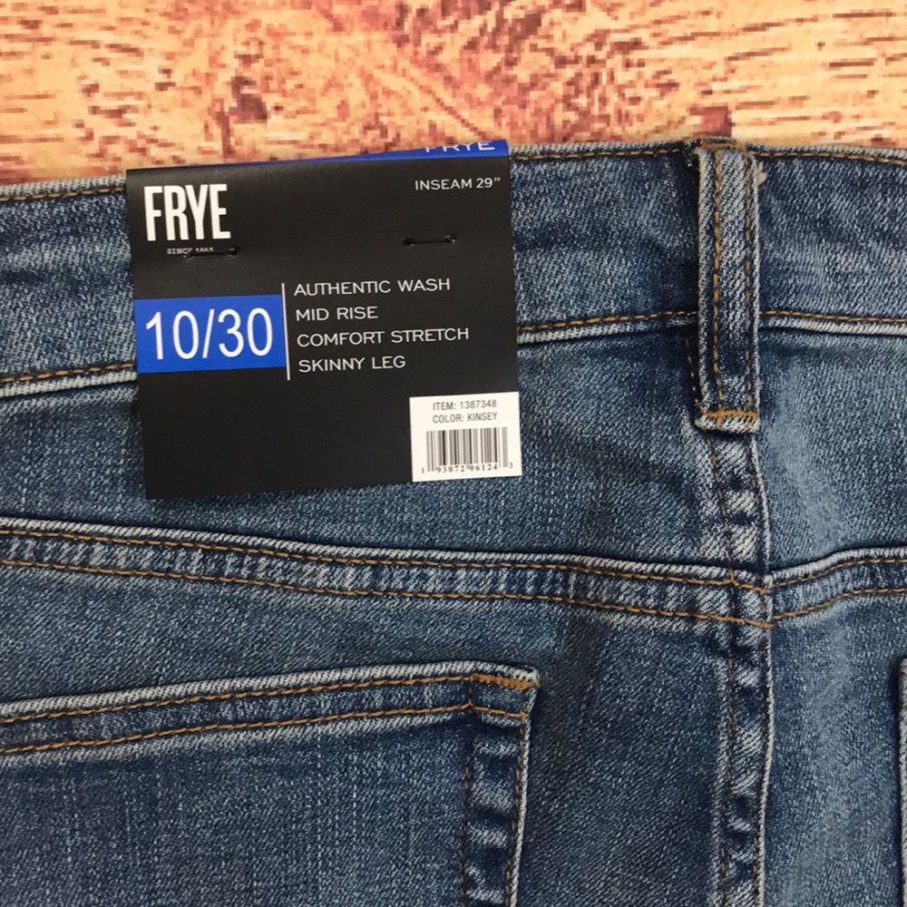 NWT FRYE skinny leg mid rise jeans - Picture 7 of 13